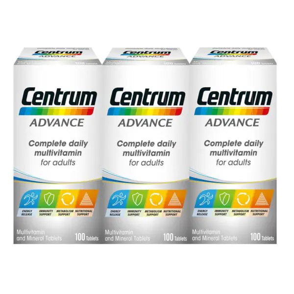 Centrum Advanced Vitamins, 3 x 100 Count