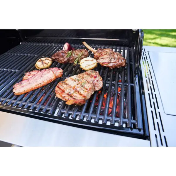 Char-Broil Professional Power 3 Burner Gas and Charcoal Hybrid BBQ + Cover - Image 3