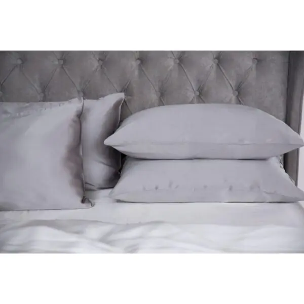 Cocoonzzz 100% Mulberry Silk Platinum Grey Pillowcase - Image 3