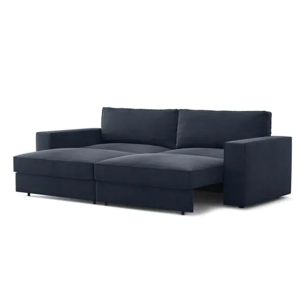 Coddle Infinity Navy Velvet Convertible Sofa Bed - Image 8