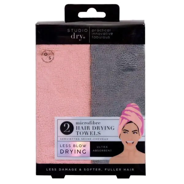 Danielle Creations, Microfibre Hair Drying Towel, 2 x 2 Pack - Image 5