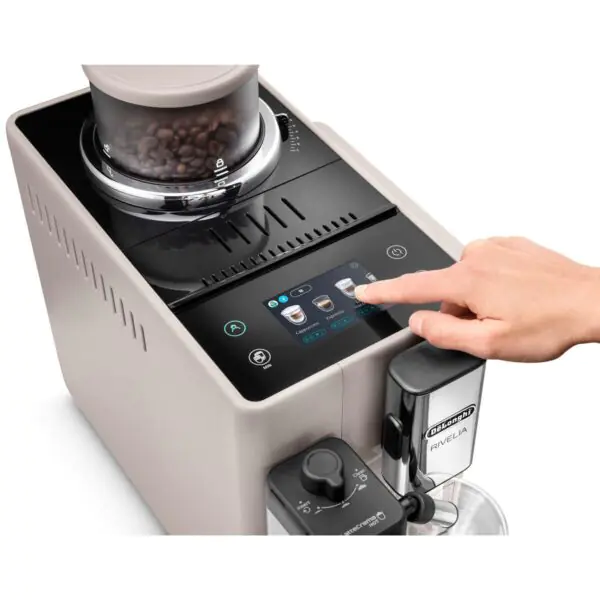 De'Longhi Rivelia Bean-to-Cup Coffee Machine in Beige, EXAM450.55.BG - Image 2