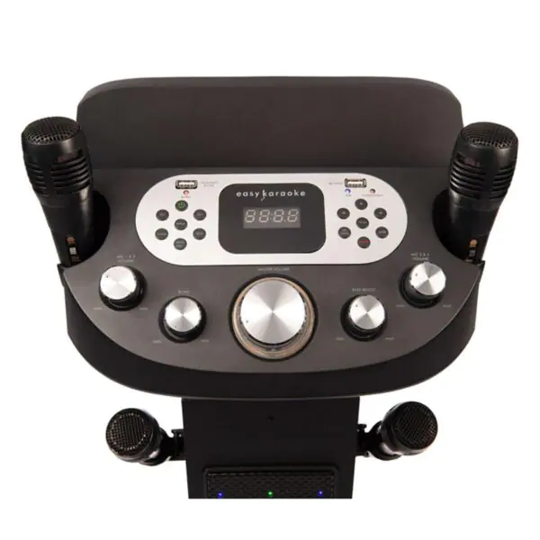 Easy Karaoke Bluetooth Pedestal Karaoke System with Light Effects, EKS468BT - Image 2