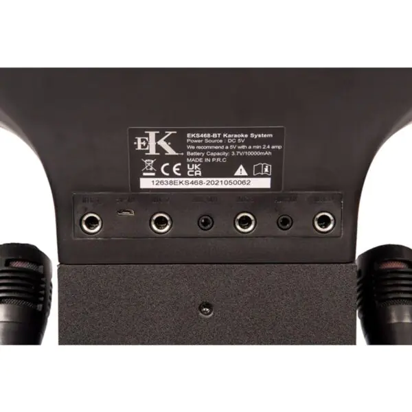 Easy Karaoke Bluetooth Pedestal Karaoke System with Light Effects, EKS468BT - Image 5