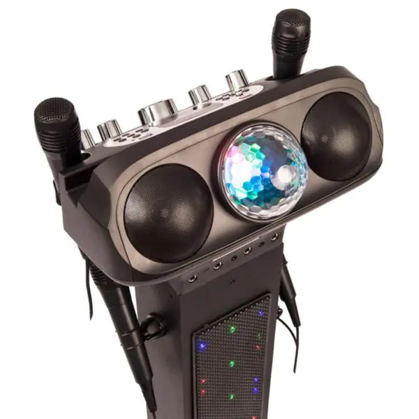 Easy Karaoke Bluetooth Pedestal Karaoke System with Light Effects, EKS468BT - Image 4