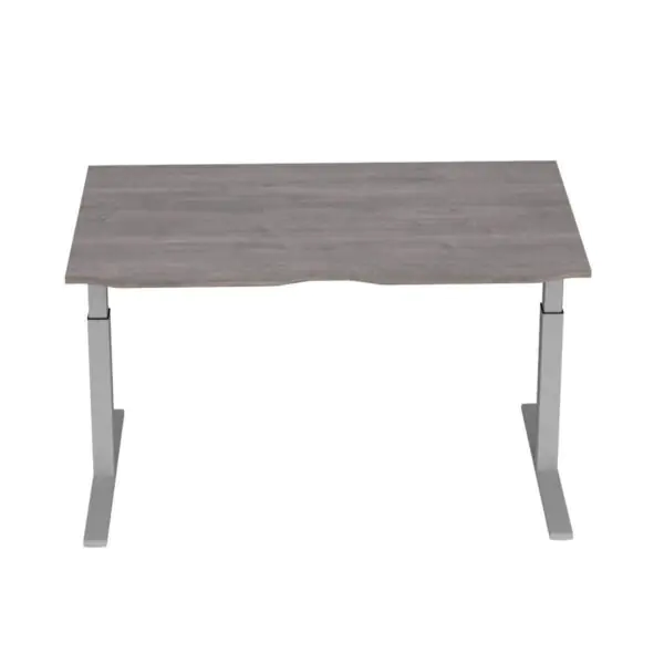 Elev8 Large Power Adjustable Height Desk, Grey Oak - Image 8