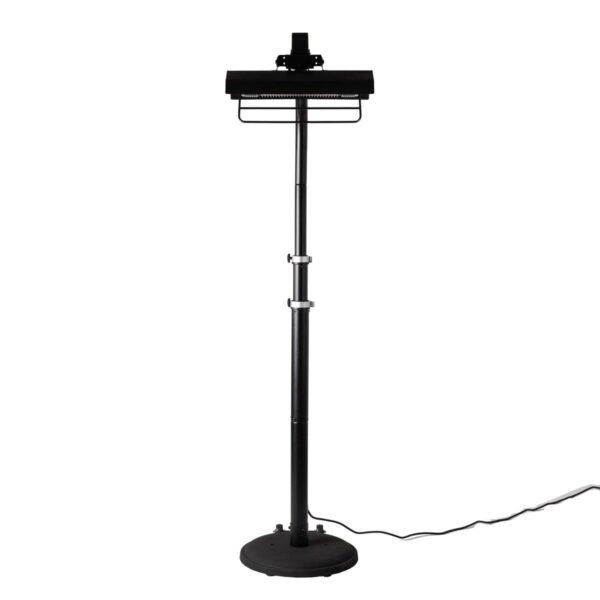 FireSense Black Powder Coated Steel 2.3m (93 ) Telescoping Offset Pole Mounted Infrared Patio Heater - Image 3