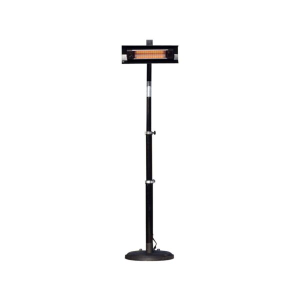 FireSense Black Powder Coated Steel 2.3m (93 ) Telescoping Offset Pole Mounted Infrared Patio Heater - Image 2