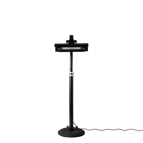 FireSense Black Powder Coated Steel 2.3m (93 ) Telescoping Offset Pole Mounted Infrared Patio Heater - Image 4