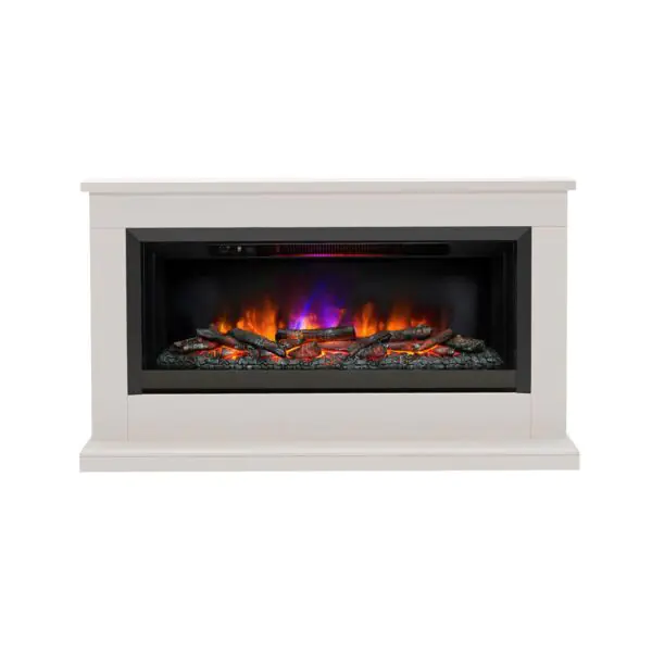 Flare Hansford Grande Electric Fireplace Suite in Cream, 2kW - Image 3