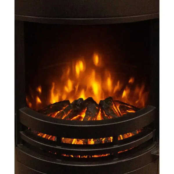 Flare Tunstall Electric Cylinder Stove in Black, 2kW - Image 5