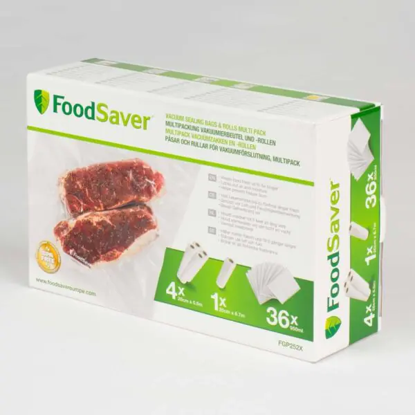 FoodSaver Vacuum Sealing Bags and Rolls Multi Pack, FGP252X