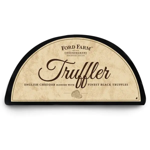 Ford Farm Black Waxed Cheddar Truffler with Black Truffle and Mushroom, 2 x 1.2kg - Image 2