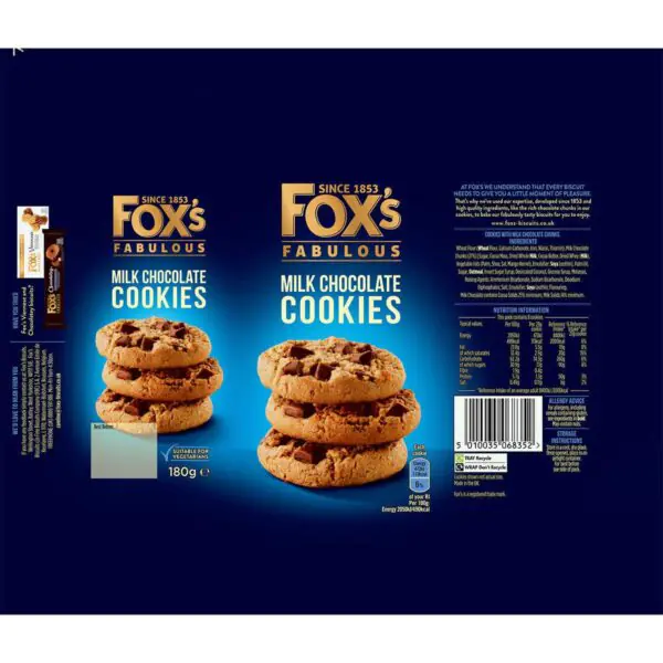 Fox's Fabulous Cookies Assortment, 8 x 180g - Image 2