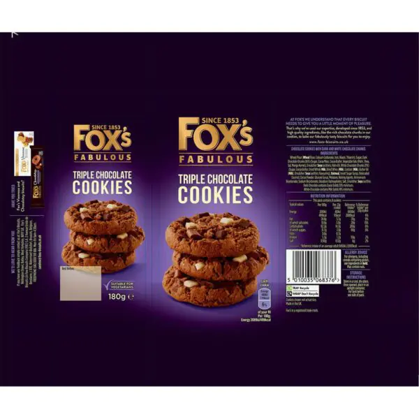 Fox's Fabulous Cookies Assortment, 8 x 180g - Image 3