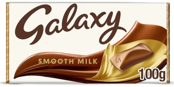 Galaxy Chocolate Bar, Smooth Milk Chocolate, 100g, Ideal as a Chocolate Gift, Chocolate Snack or in a Chocolate Hamper