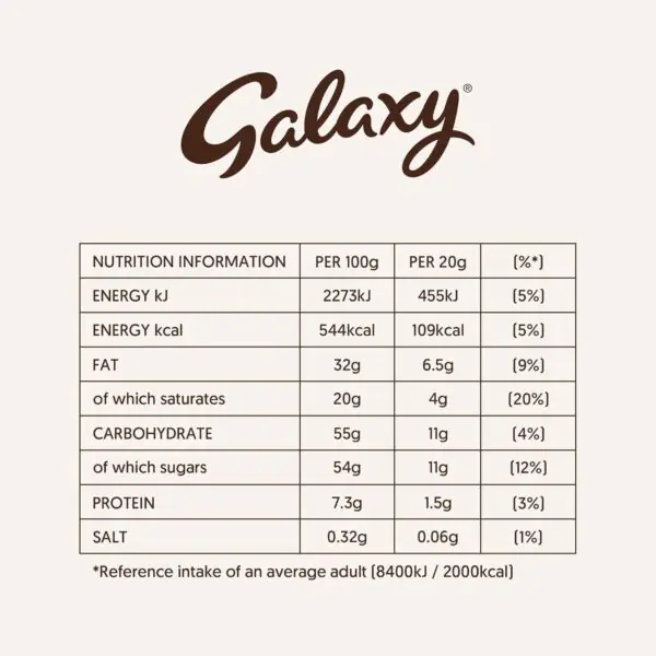 Galaxy Chocolate Bar, Smooth Milk Chocolate, 100g, Ideal as a Chocolate Gift, Chocolate Snack or in a Chocolate Hamper - Image 8