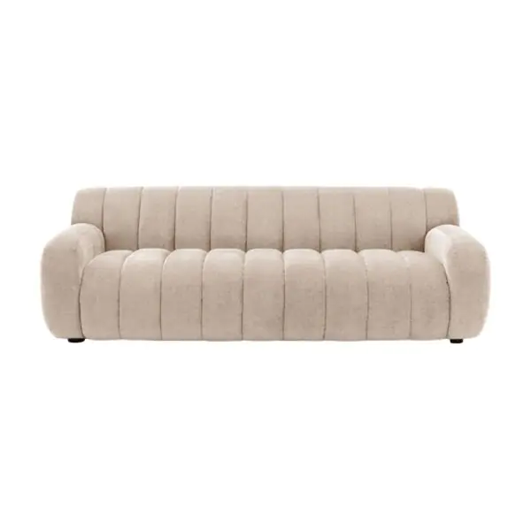 Gallery Coste Cream Fabric 3 Seater Sofa - Image 5