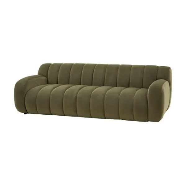 Gallery Coste Green Fabric 3 Seater Sofa - Image 6