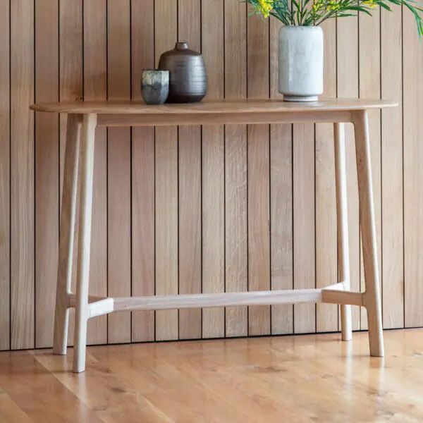 Gallery Getafe Oak Console Table