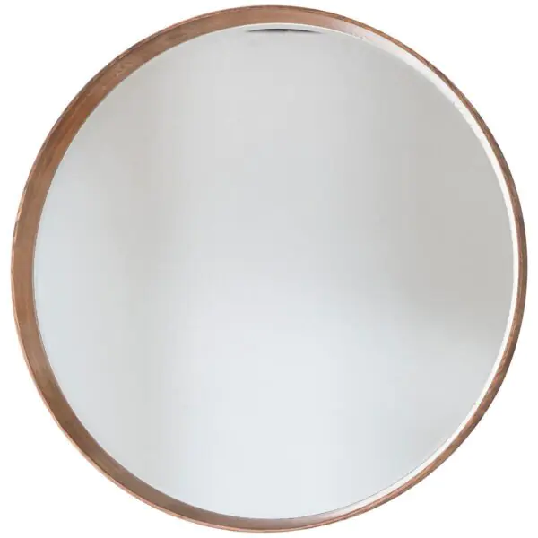 Gallery Keynes Oak Round Mirror, 100cm - Image 4