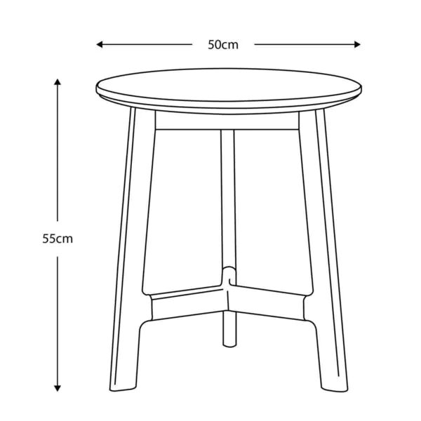 Gallery Mataro White Marble Top Side Table - Image 2