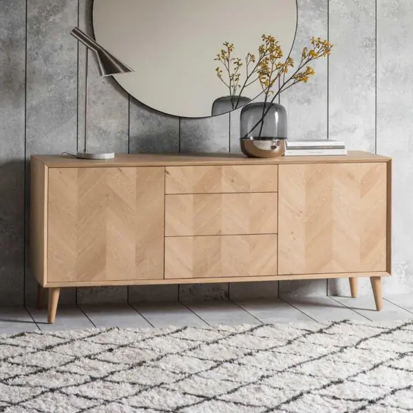 Gallery Milano Large Oak Sideboard