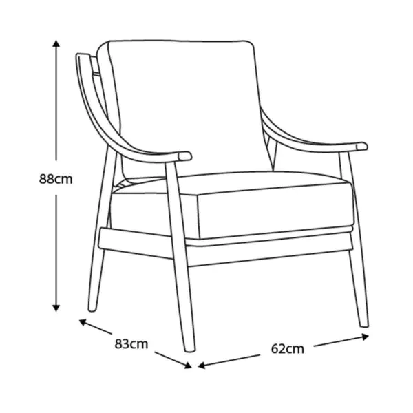 Gallery Reliant Brown Leather Armchair - Image 2