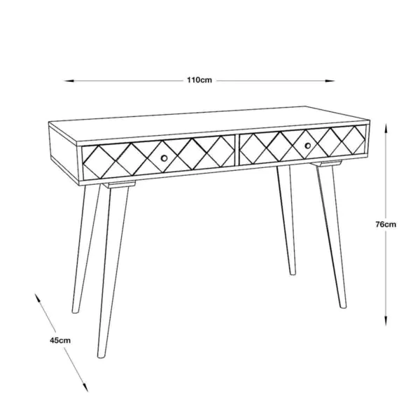 Gallery Tuscany Burnt Wax Console Table - Image 2