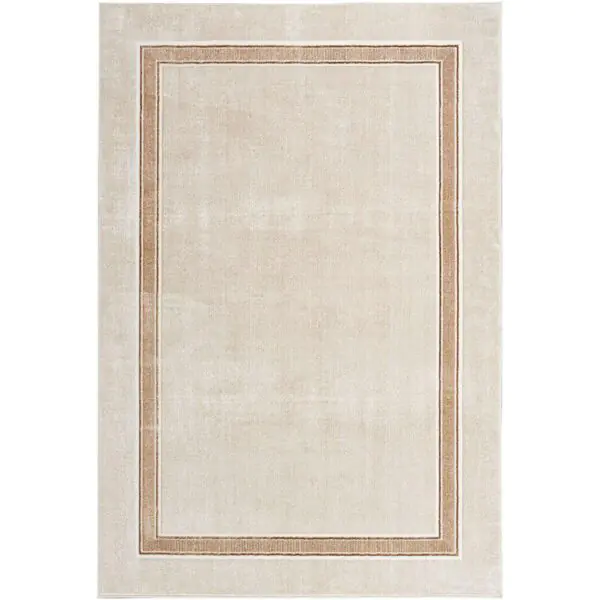 Glitz Cream Border Rug in 3 Sizes - Image 2