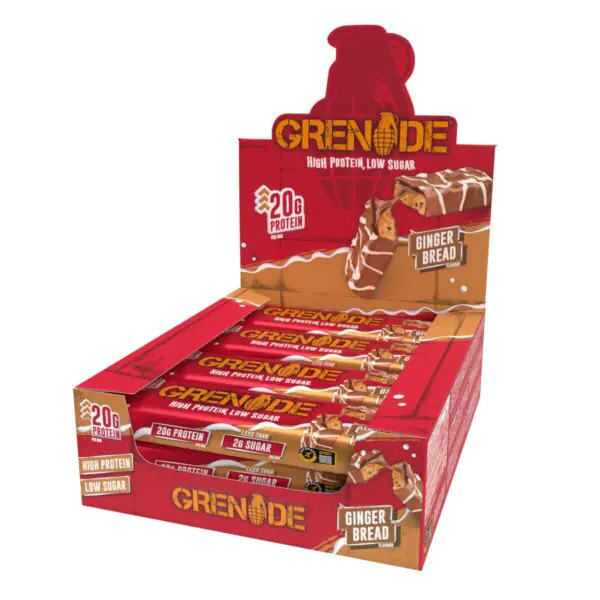 Grenade Gingerbread Bars, 12 x 60g