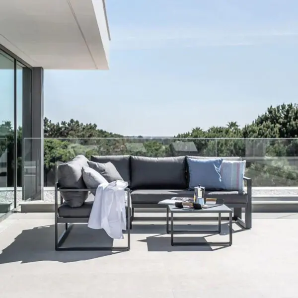 Harbour Lifestyle Havana Corner Patio Set with Reclining Feature in Dark Grey - Image 7