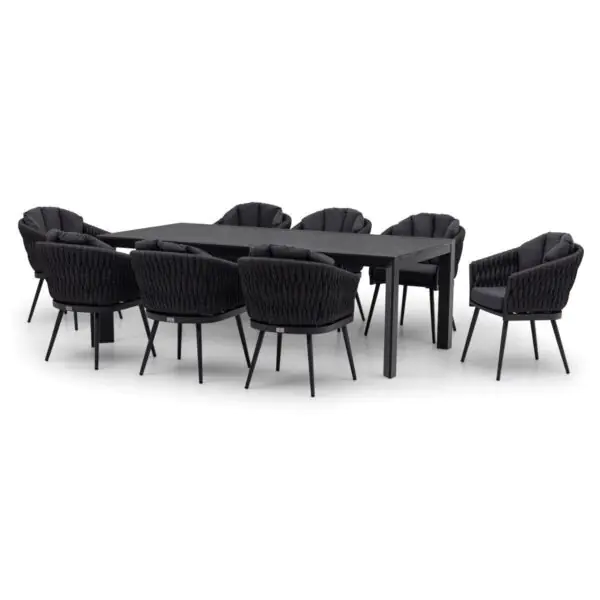 Harbour Lifestyle Palma 9 Piece Extending Dining Set - Image 5