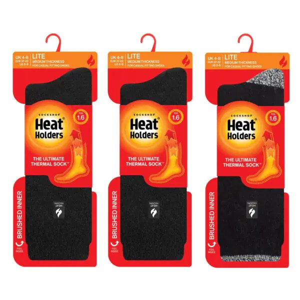 Heat Holders Ladies Lite Thermal Socks, 3 Pack - Image 2