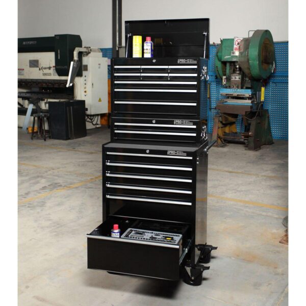 Hilka HD Pro+ 17-Drawer Combination Tool Chest Trolley - Image 4