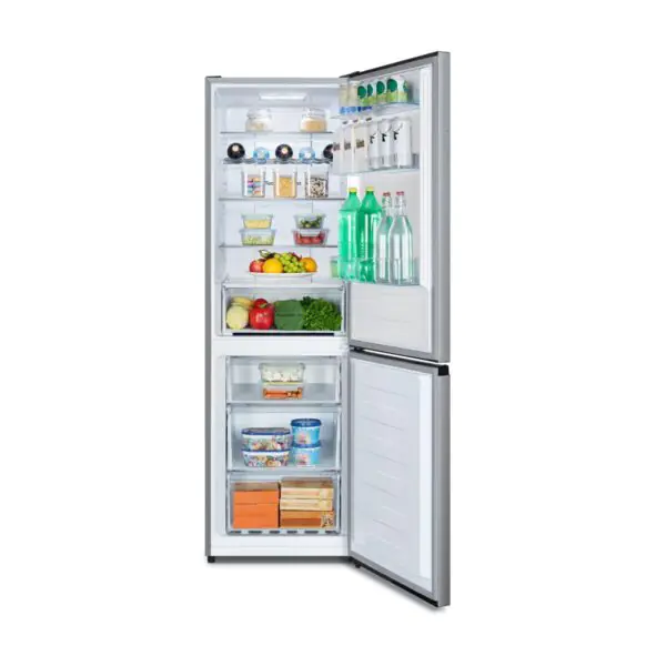 Hisense RB395N4BCE Fridge Freezer, E Rated in Stainless Steel - Image 2