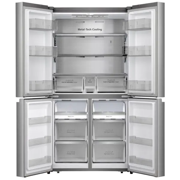 Hisense RQ758N4SASE, Pureflat Multi Door Fridge Freezer, E Rated in Silver - Image 5