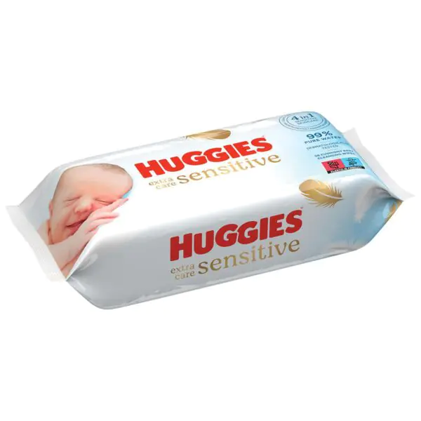 Huggies Pure Extra Care Baby Wipes, 8 x 56 Wipes - Image 2