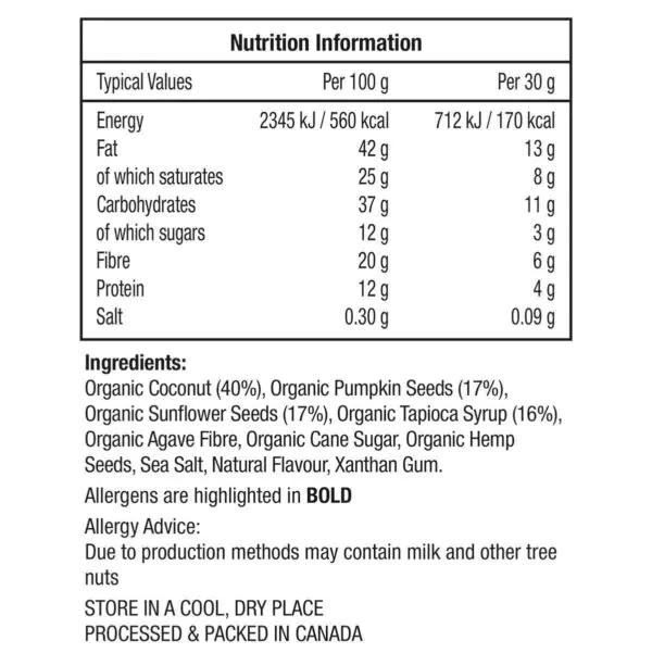 Innofoods Organic Coconut Keto Clusters with Super Seeds, 500g - Image 2