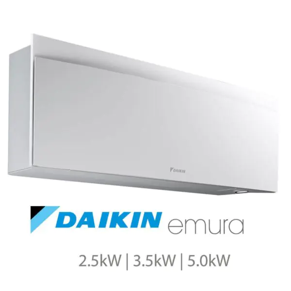 Installed Daikin Emura Single Split Air Conditioning Unit for Domestic Use, Available in 3 kW Capacities