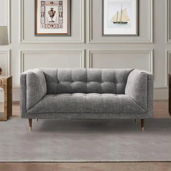 Isla Grey Fabric Large 2 Seater Sofa