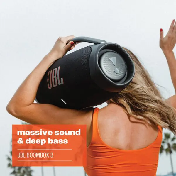 JBL Boombox 3 Portable Bluetooth Speaker in Black - Image 6