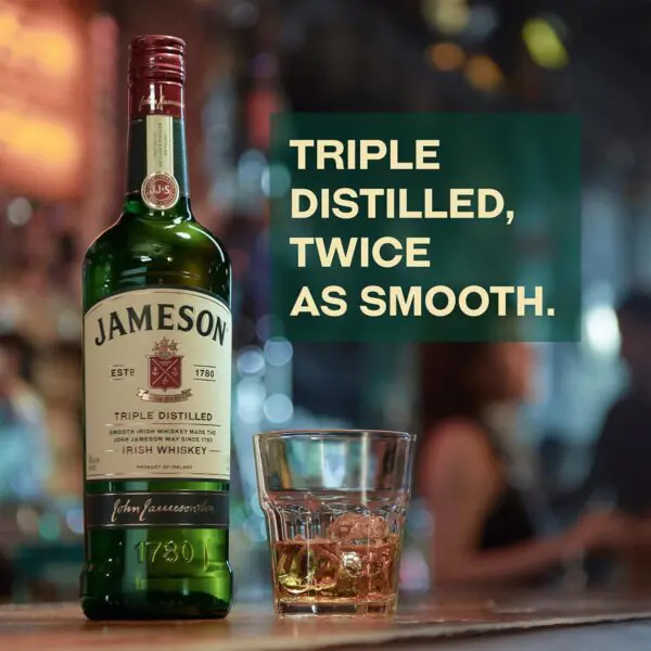 Jameson Irish Whiskey, 1L - Image 2