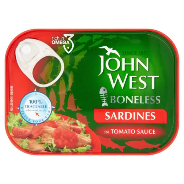 John West Boneless Sardines in Tomato Sauce, 12 x 95g - Image 3