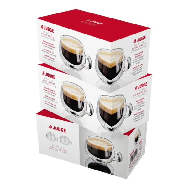 Judge Double Walled Espresso Glass Set, 75ml, 6 Pack - Image 4