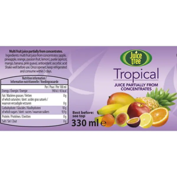 Juice Tree Tropical Juice, 12 x 330ml - Image 3