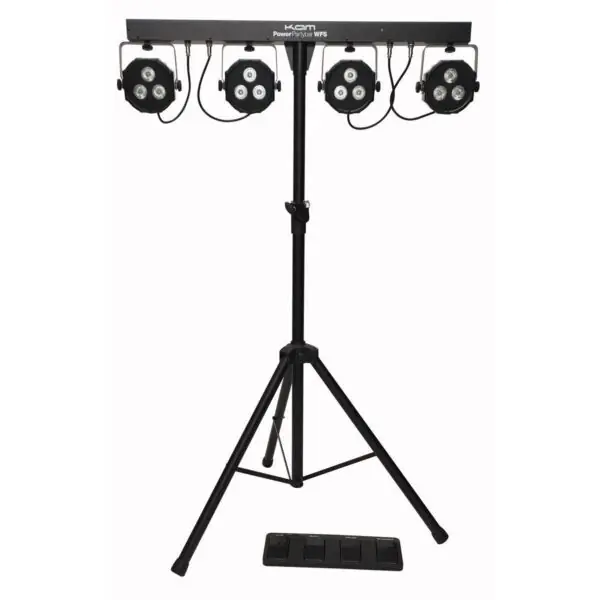 KAM KML305 Party Bar Lights with Stand, Footswitch and Bag