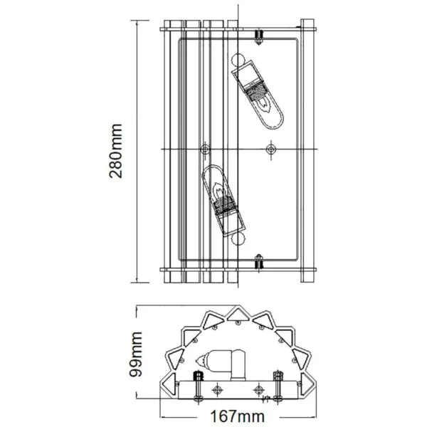 Kichler Crystal Skye 2 Light Wall Light - Image 2