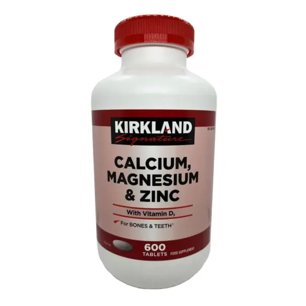 Kirkland Signature Calcium, Magnesium and Zinc, 600 Count