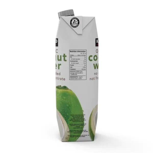 Kirkland Signature Organic Coconut Water No Added Sugar, 9 x 1L - Image 4